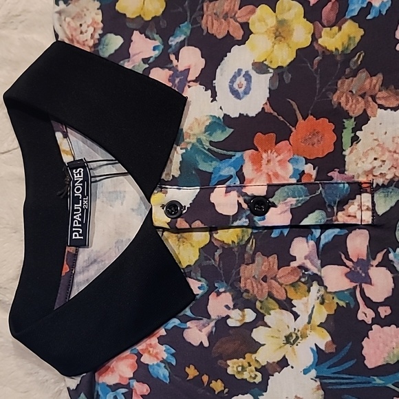 NWT PJ PAUL JONES Flower Polo Shirts - Picture 8 of 14